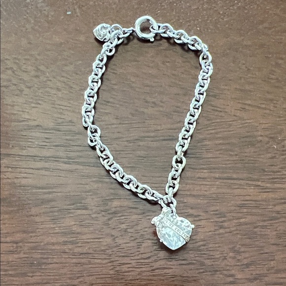 Juicy Couture Jewelry - Juicy Couture Silver Heart Charm Bracelet